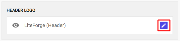 Blogger Header Logo Widget Interface