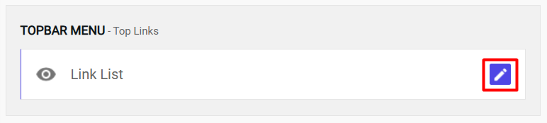 Blogger Topbar menu Widget Interface